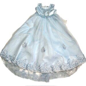 Cinderella Dress Halloween Costume Special Occasion Dress Blue Girl's Size 10/11